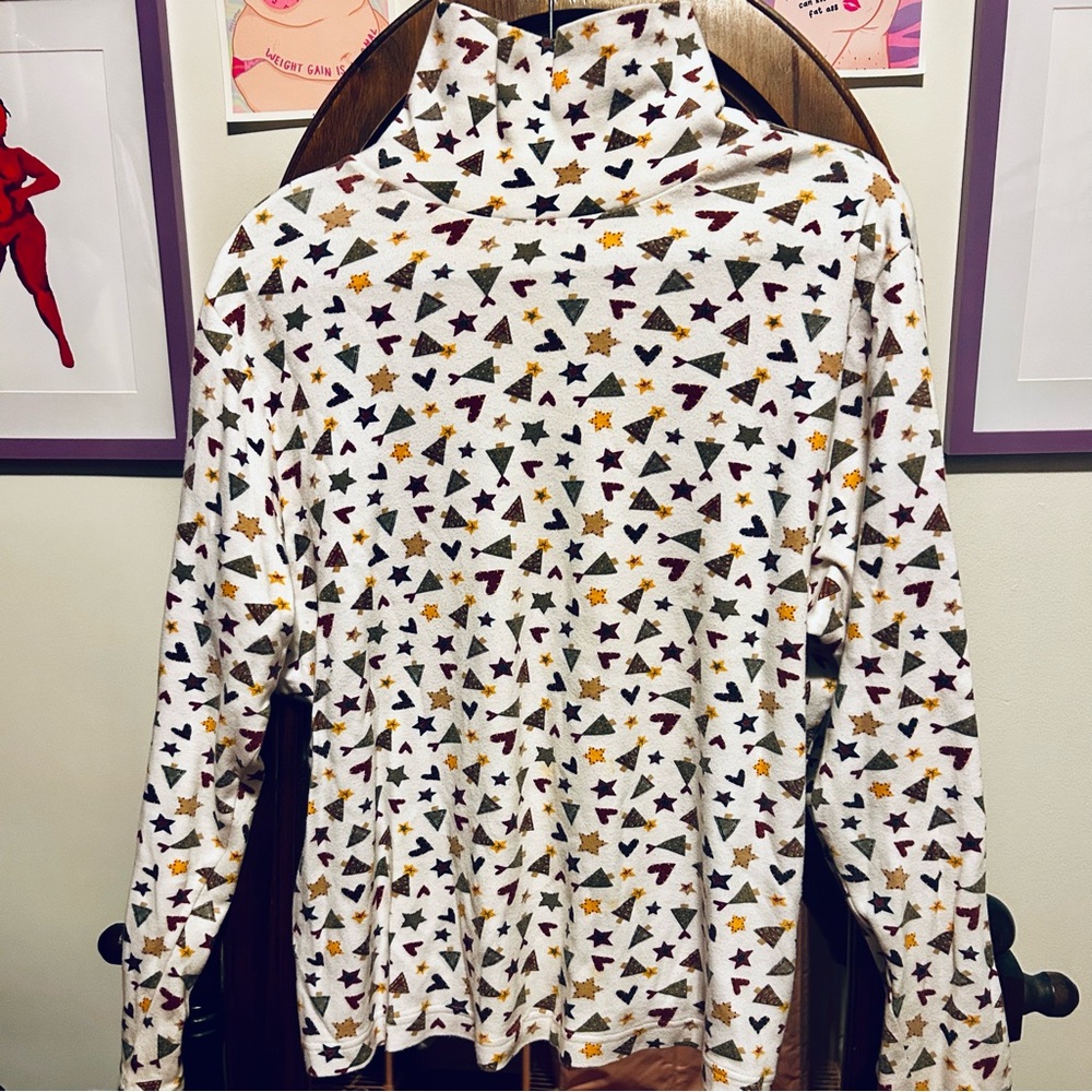 Vintage Holiday Christmas Turtleneck - L/XL